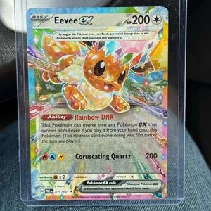 Pokémon Eevee Ex HP 200 Card. Mint condition